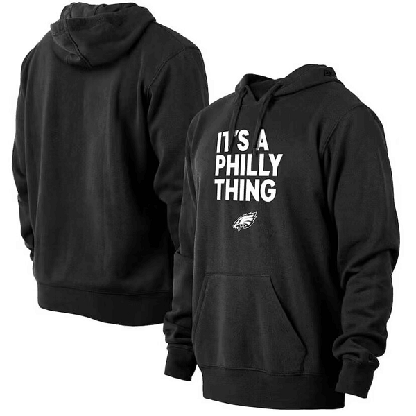 Men's Black Philadelphia Eagles Pullover Hoodie